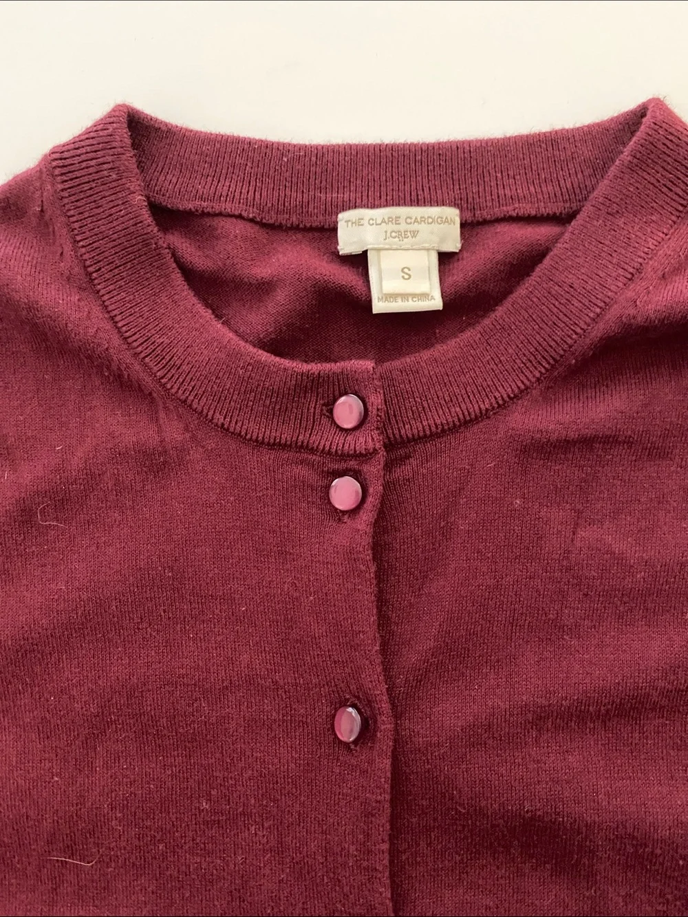 J. Crew Lightweight Burgundy Cardigan | Size S